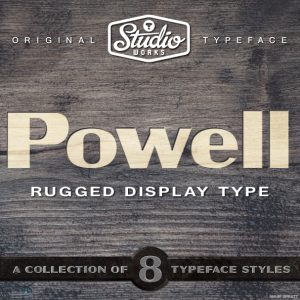 Powell | Rugged Display Typeface