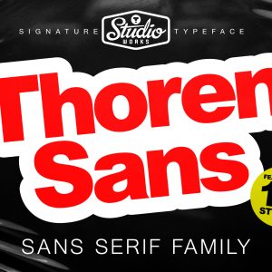 Thoren Sans | Sans Serif Type Family