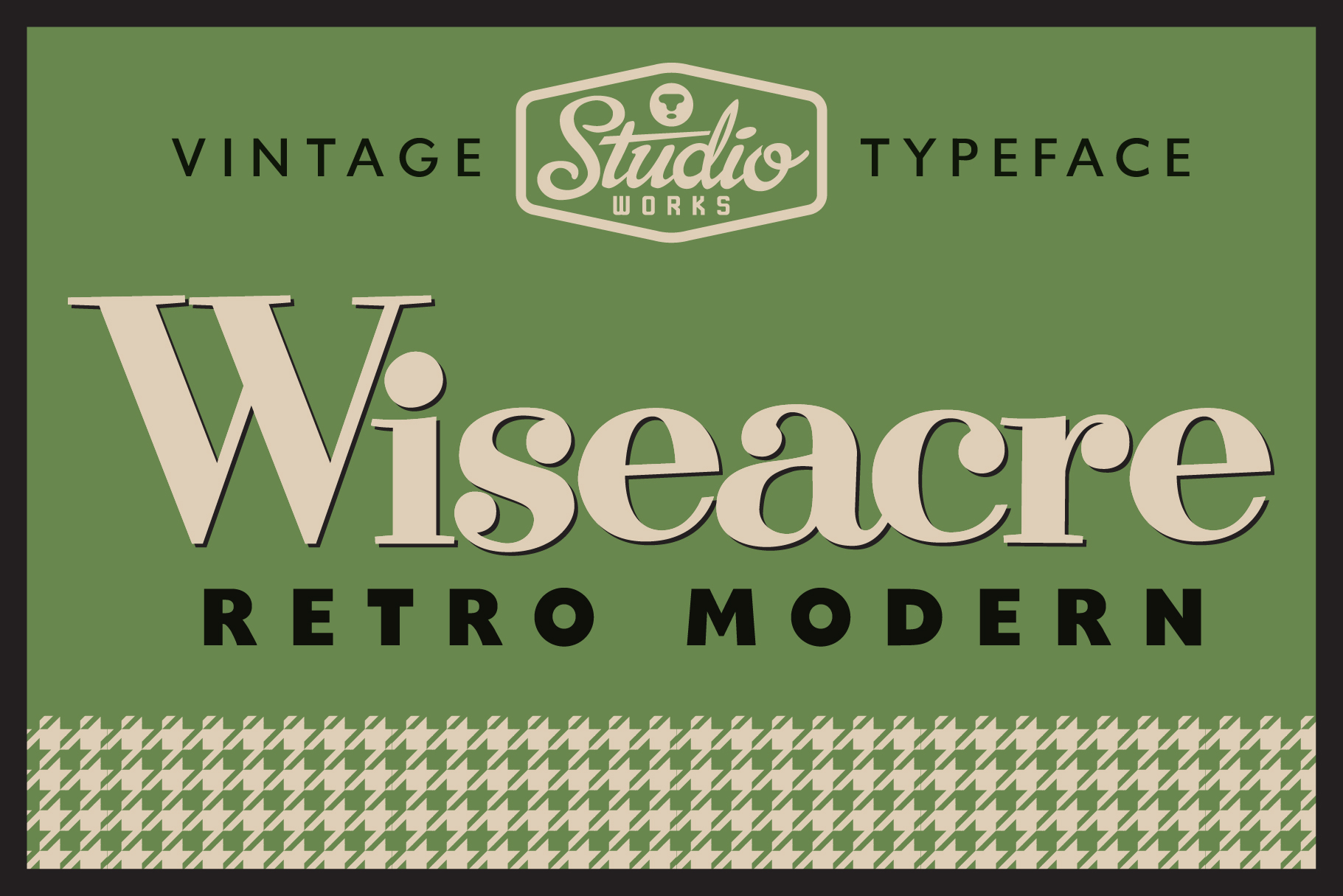 Wiseacre | Retro Modern Font!