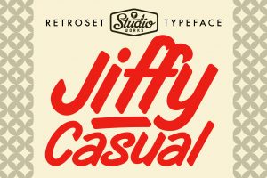 Jiffy Casual | Retroset Typeface