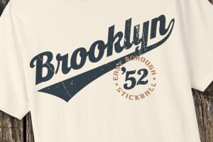 Brooklyn '52 East Borough Stickball Vintage Script T-Shirt