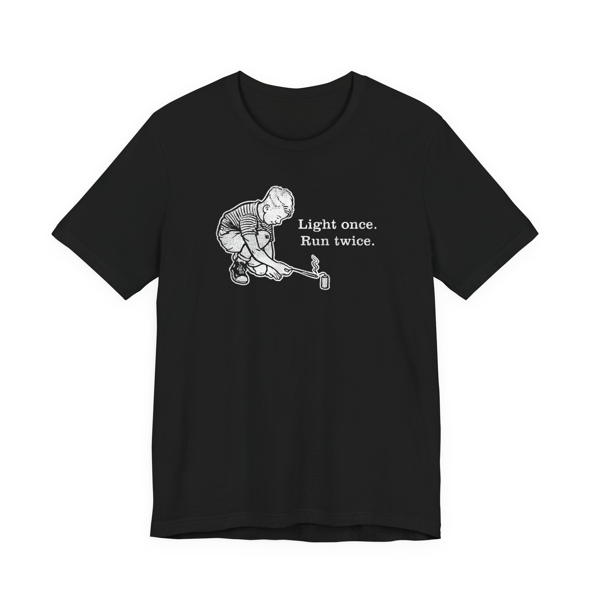 Light Once. Run Twice. - Unisex Tee - Image 2