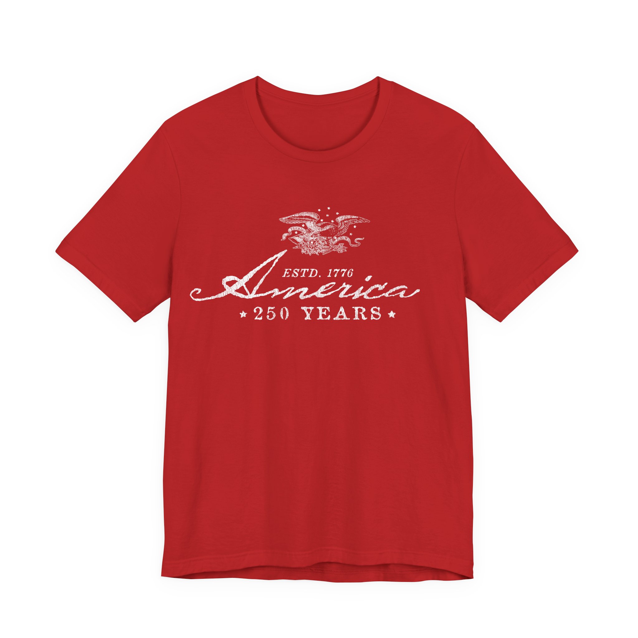 America 250 Years Tee - Vintage Eagle Patriotic T-Shirt (ESTD. 1776) - Image 9