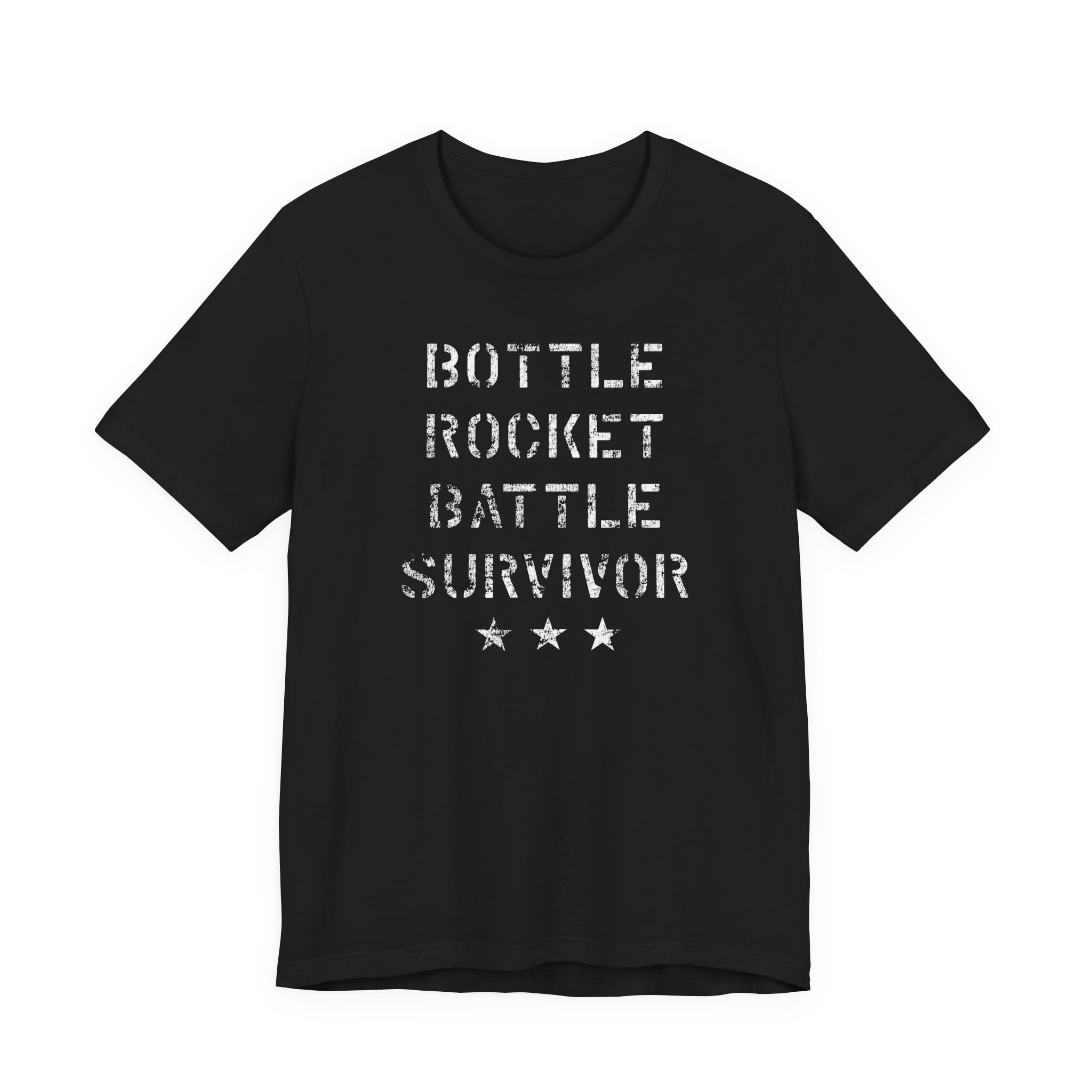 Bottle Rocket Battle Survivor -- Unisex Tee - Image 3