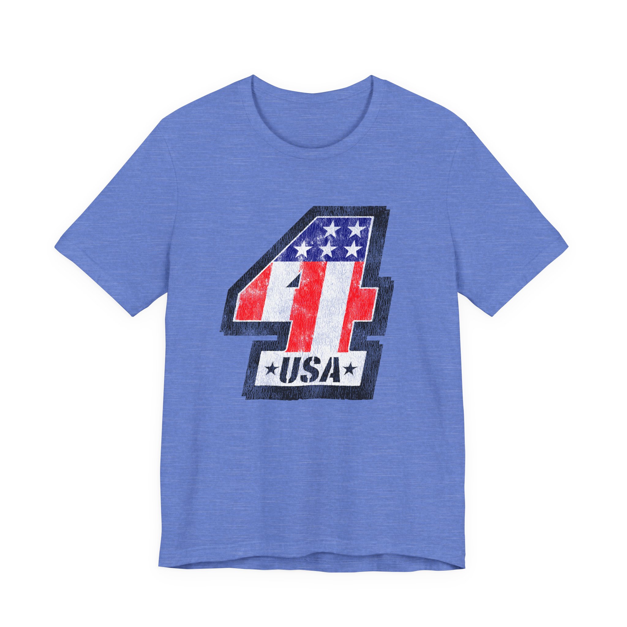 American Flag Number 4 Tee | USA Racing Patriotic T-Shirt