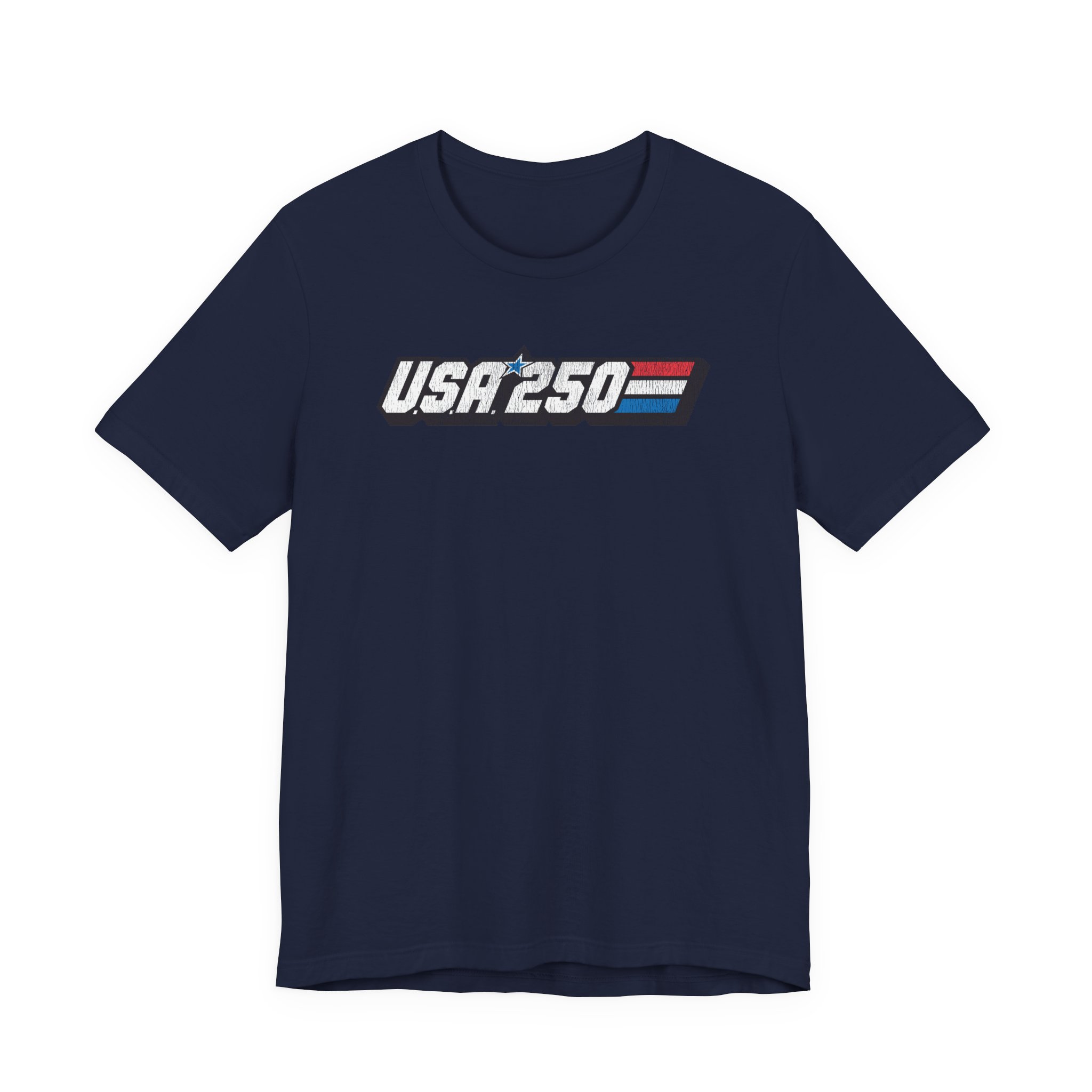 USA 250 80s Joe Tee – Vintage Americana Flag Chest Graphic - Image 9