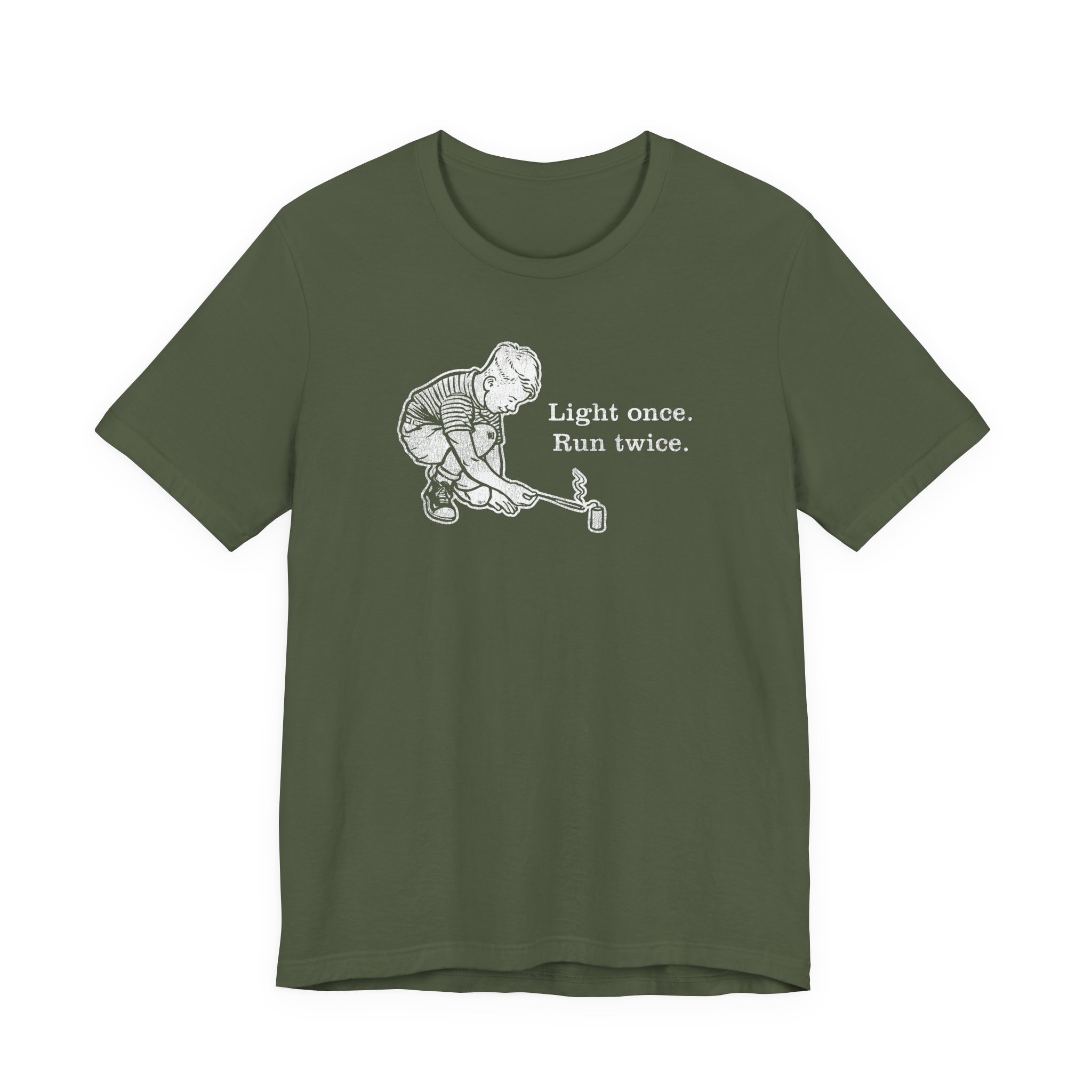 Light Once. Run Twice. - Unisex Tee - Image 12