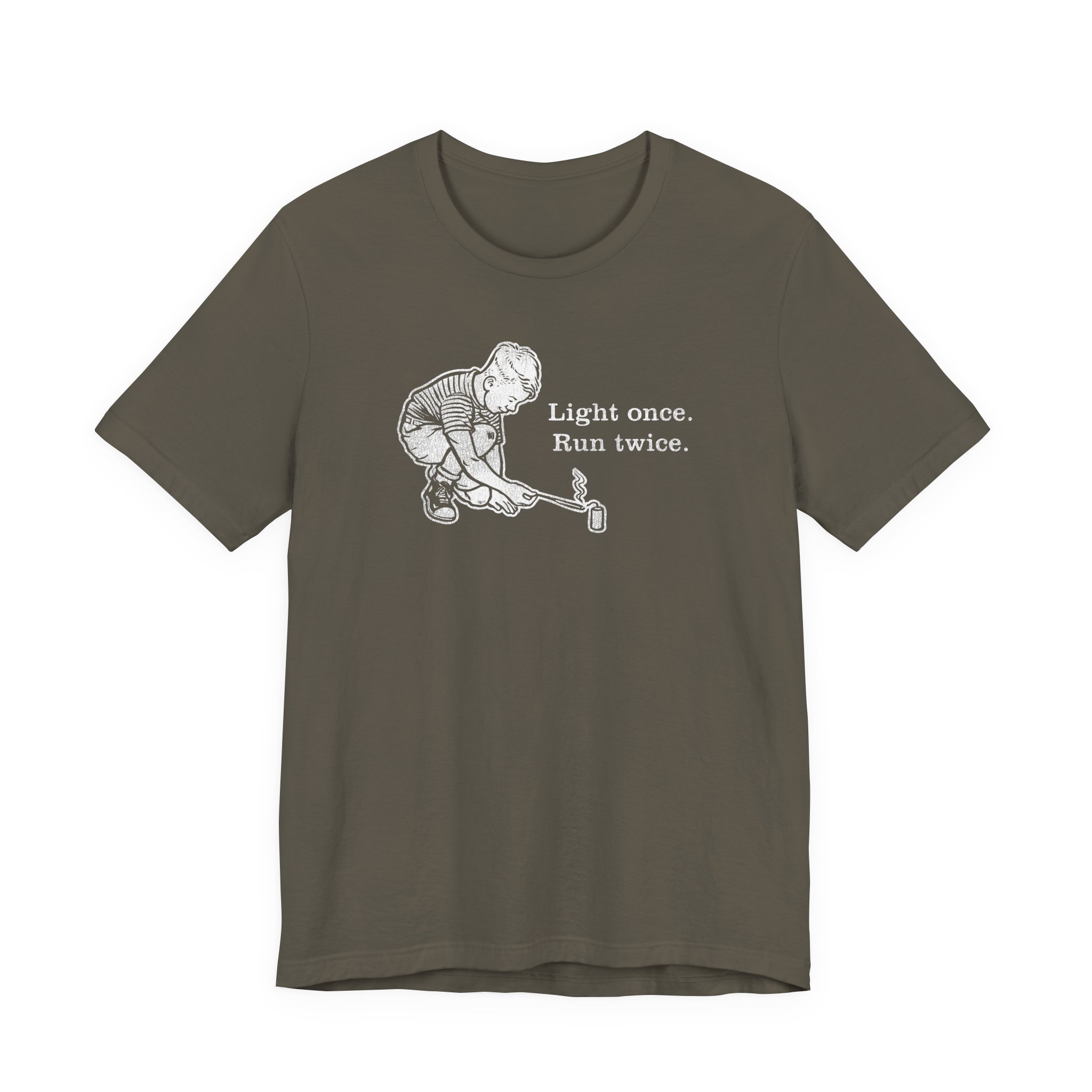 Light Once. Run Twice. - Unisex Tee - Image 4