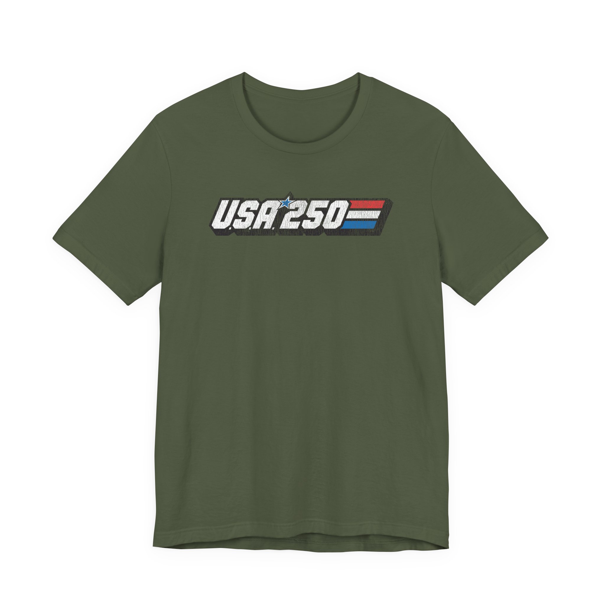 USA 250 80s Joe Tee – Vintage Americana Flag Chest Graphic - Image 12