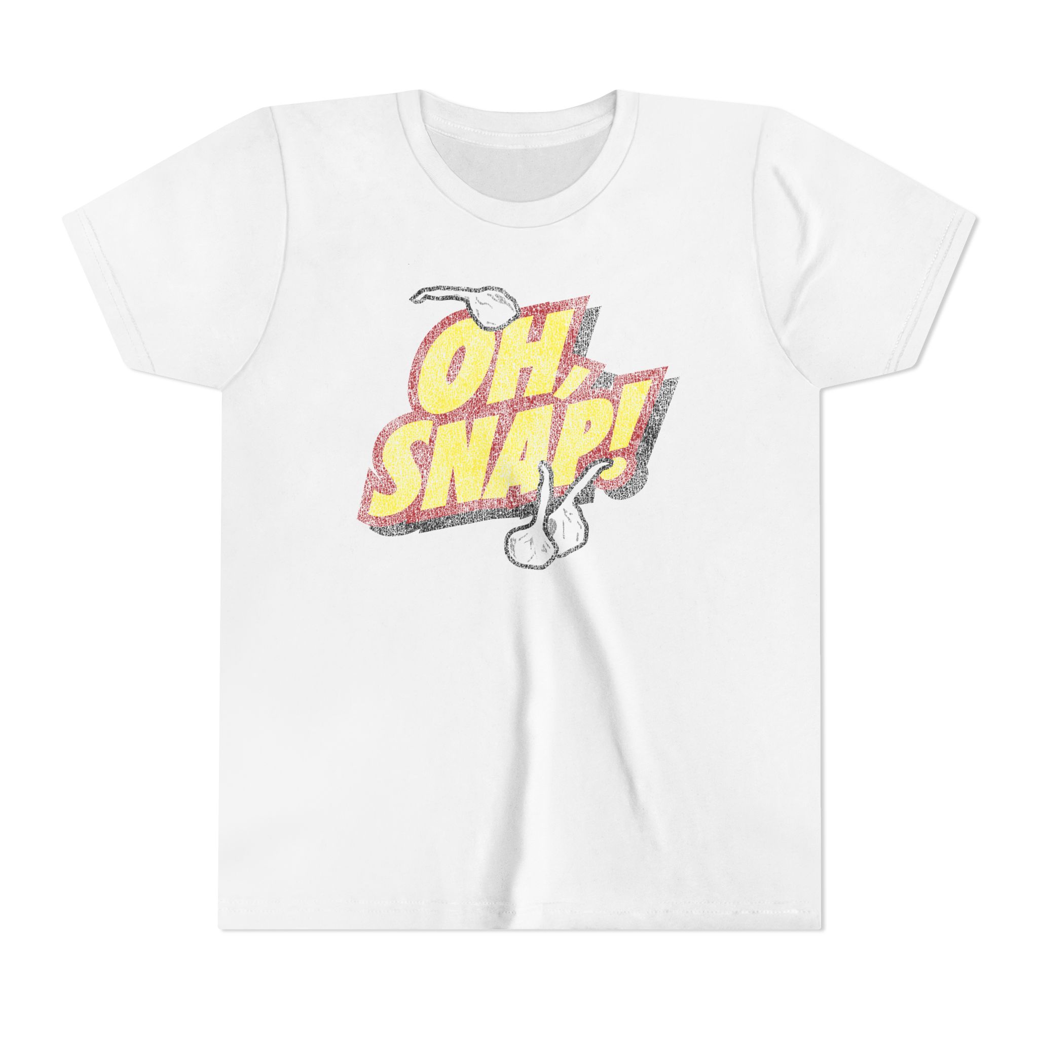 Oh Snap! Youth - July 4th T-Shirt, Fourth of July Tee, America, Distressed Print, Vintage Script, Fireworks Fun, Independence Day, USA - Image 2