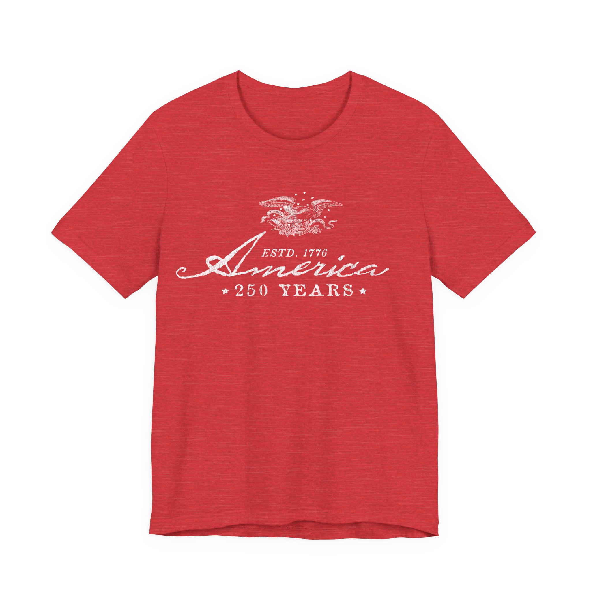 America 250 Years Tee - Vintage Eagle Patriotic T-Shirt (ESTD. 1776) - Image 8