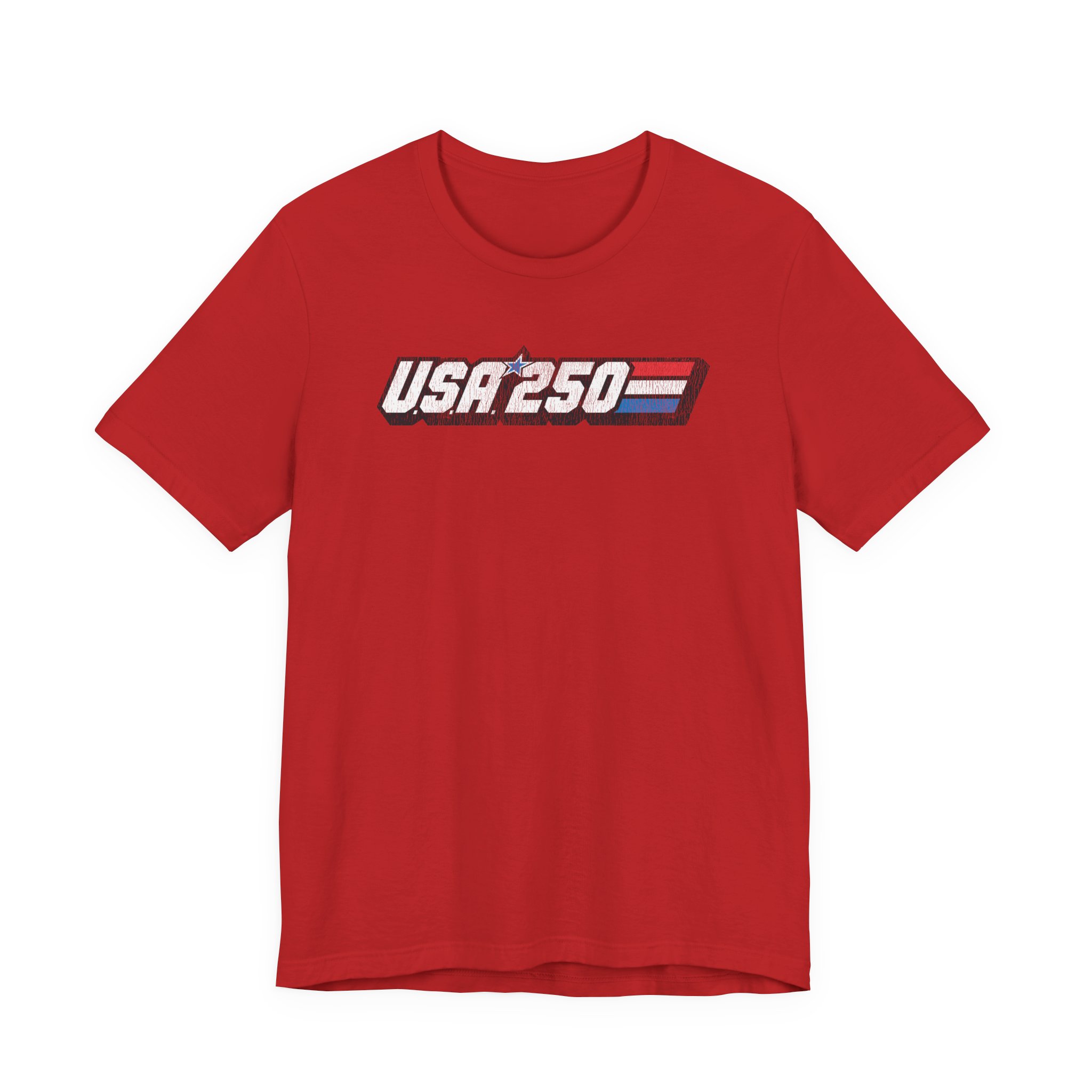 USA 250 80s Joe Tee – Vintage Americana Flag Chest Graphic - Image 11