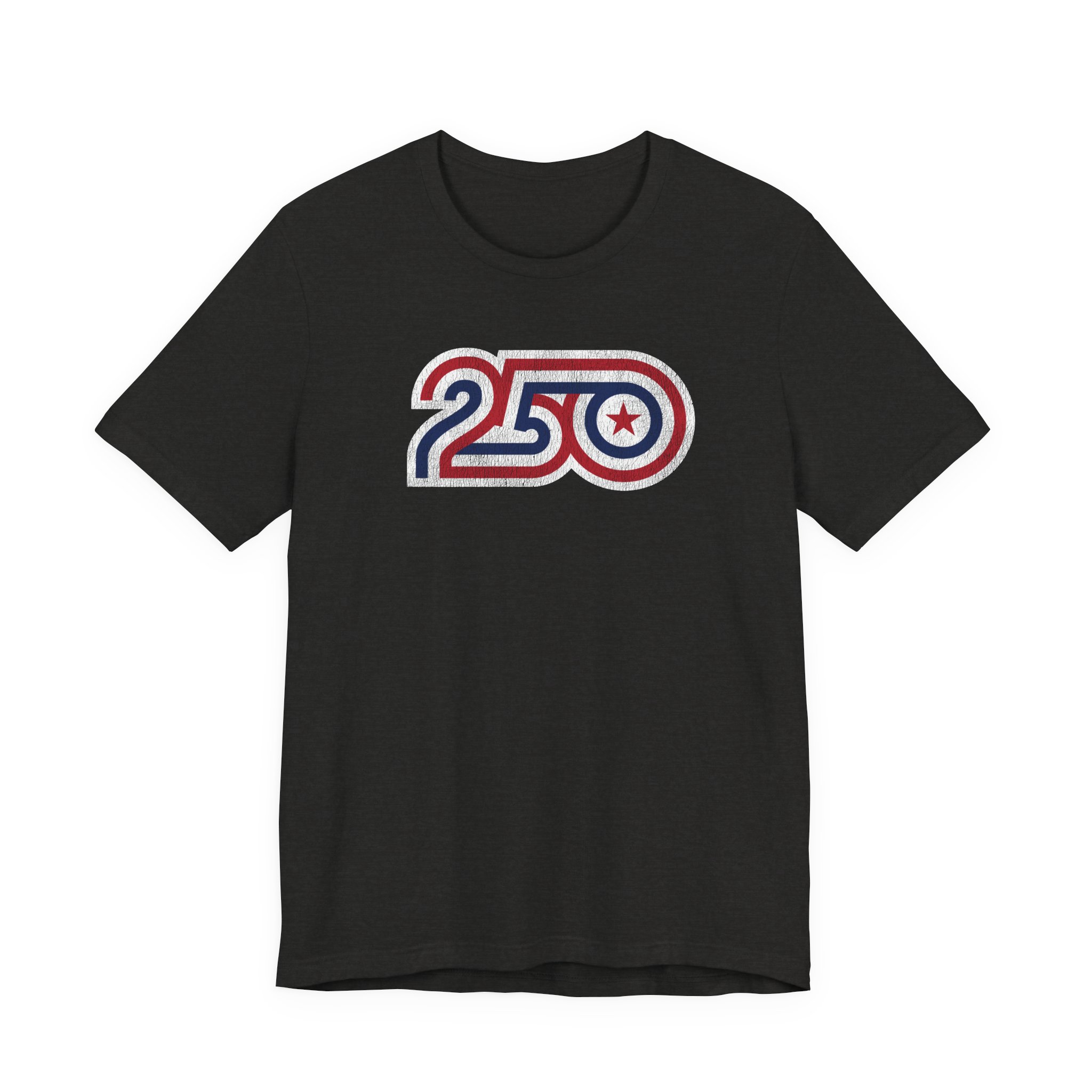 Retro 250 Patriotic T‑Shirt — Vintage Red, White & Blue Star Design - Image 5
