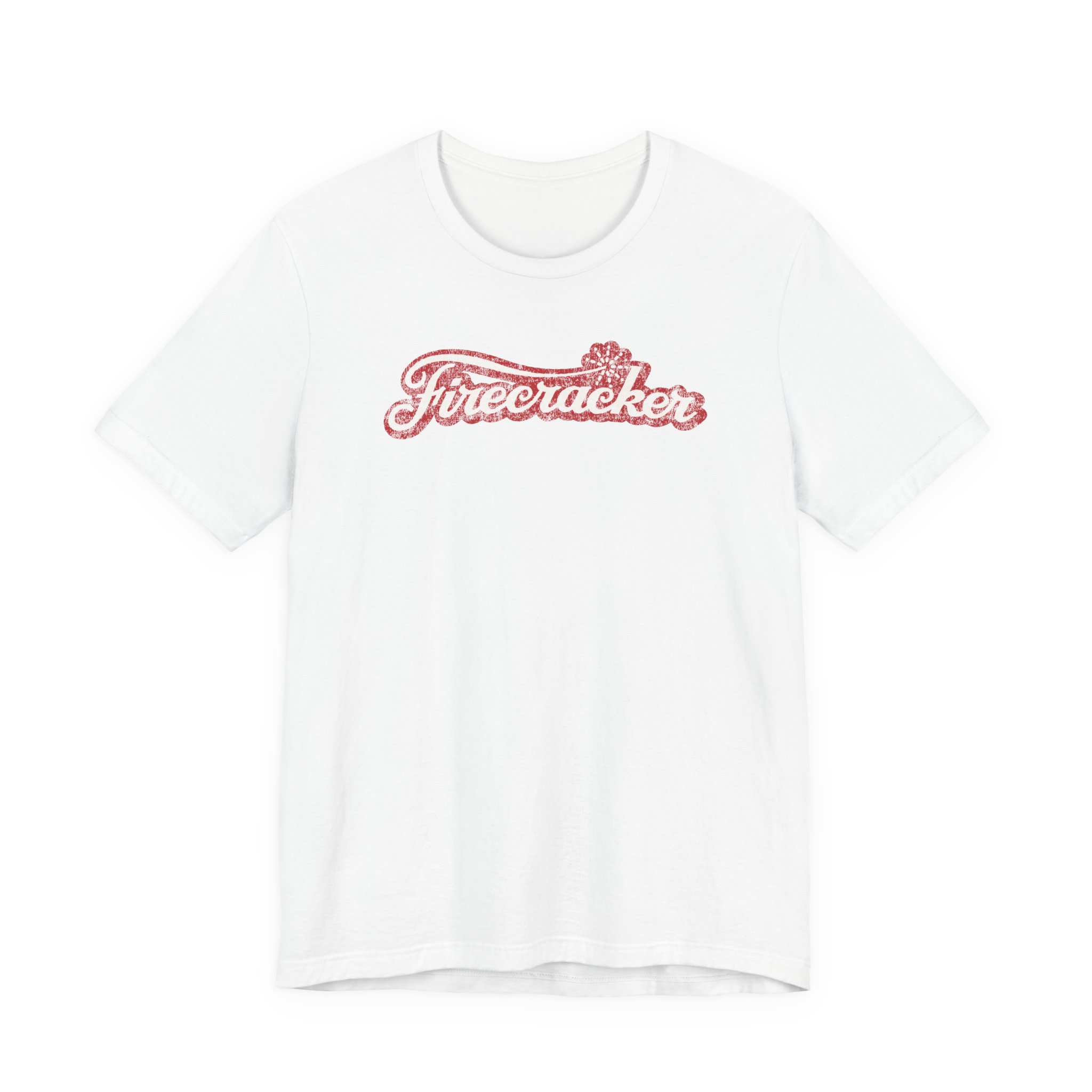 Firecracker Graphic Tee — Retro Script Patriotic T‑Shirt - Image 2