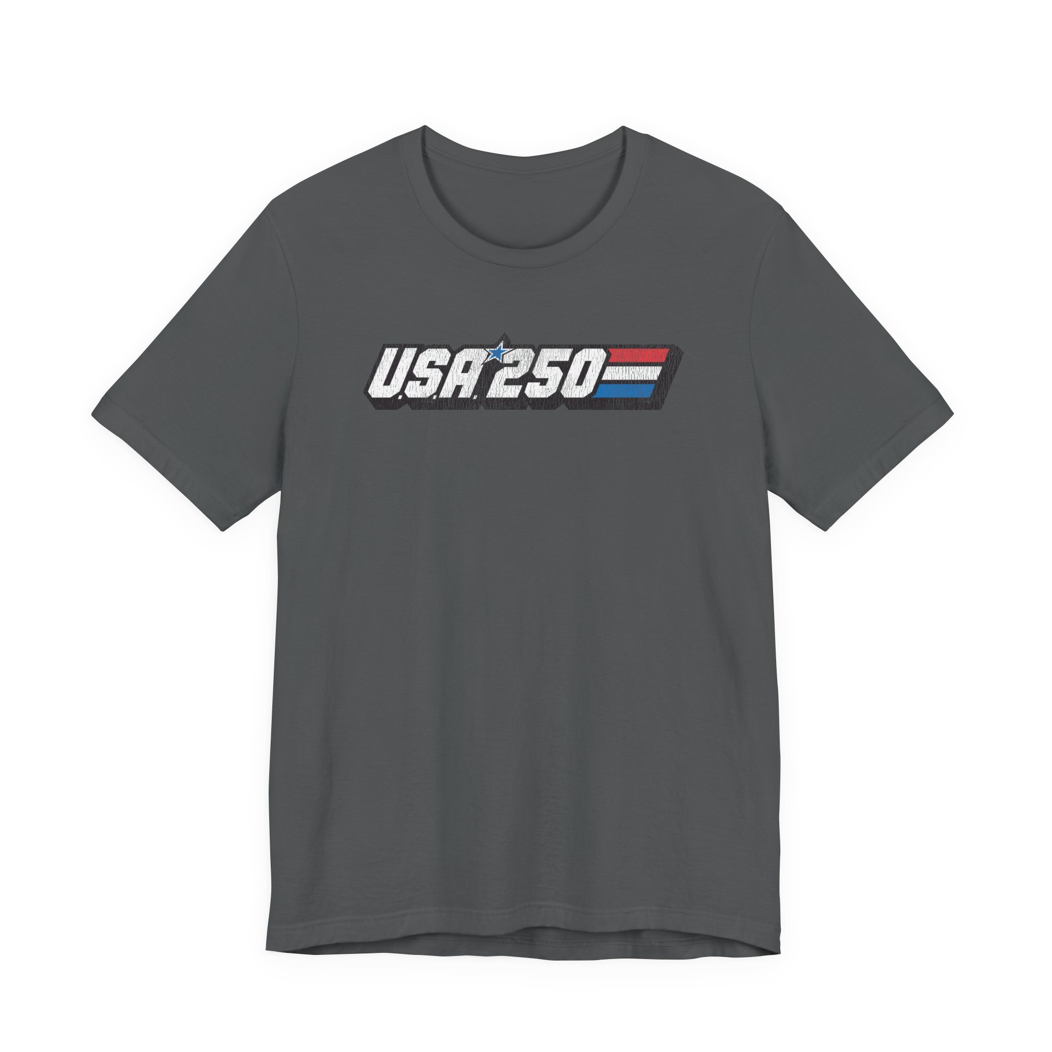 USA 250 80s Joe Tee – Vintage Americana Flag Chest Graphic - Image 7