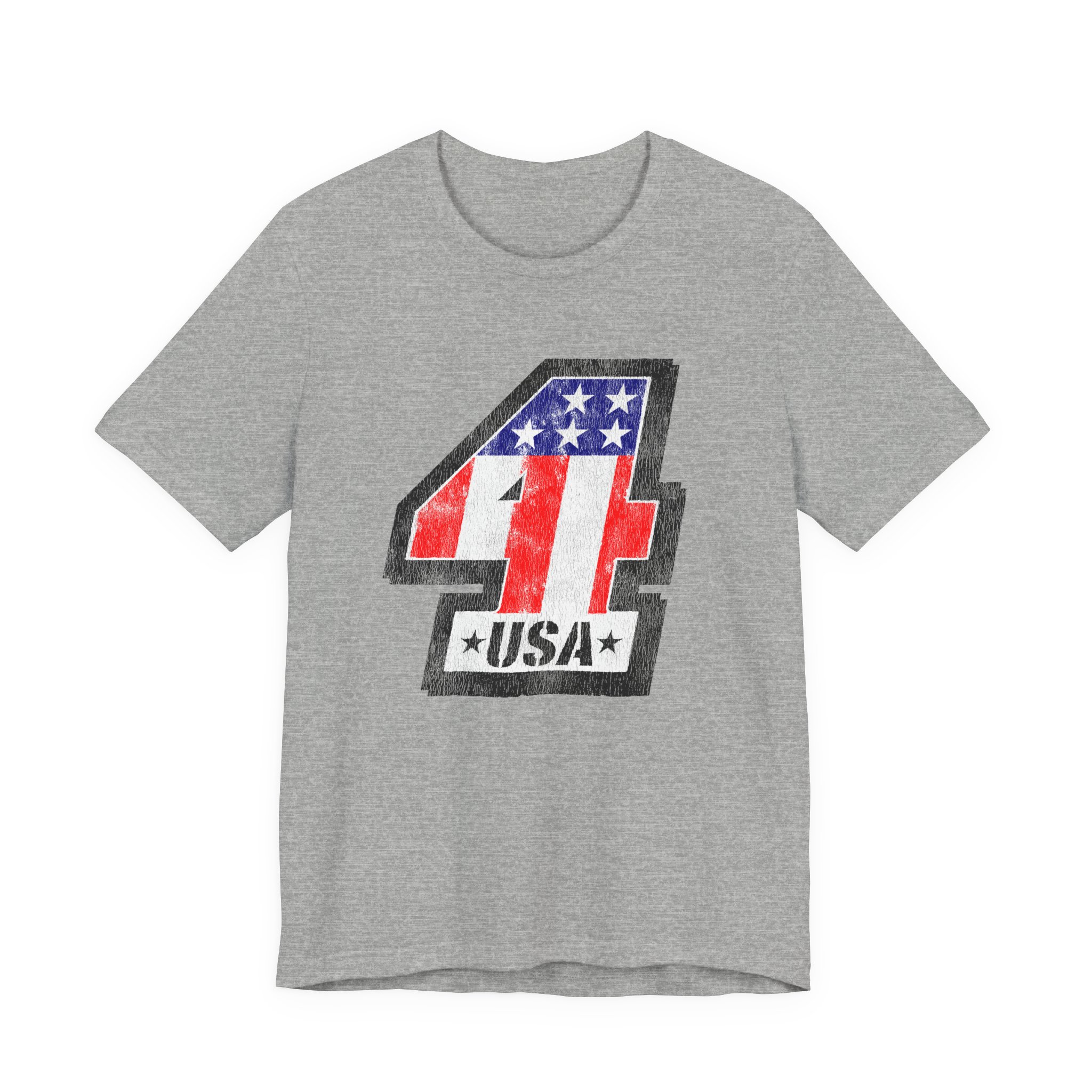 American Flag Number 4 Tee | USA Racing Patriotic T-Shirt - Image 8