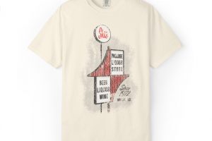 Ski's Liquor T-Shirt — Vintage Mandan Graphic Tee