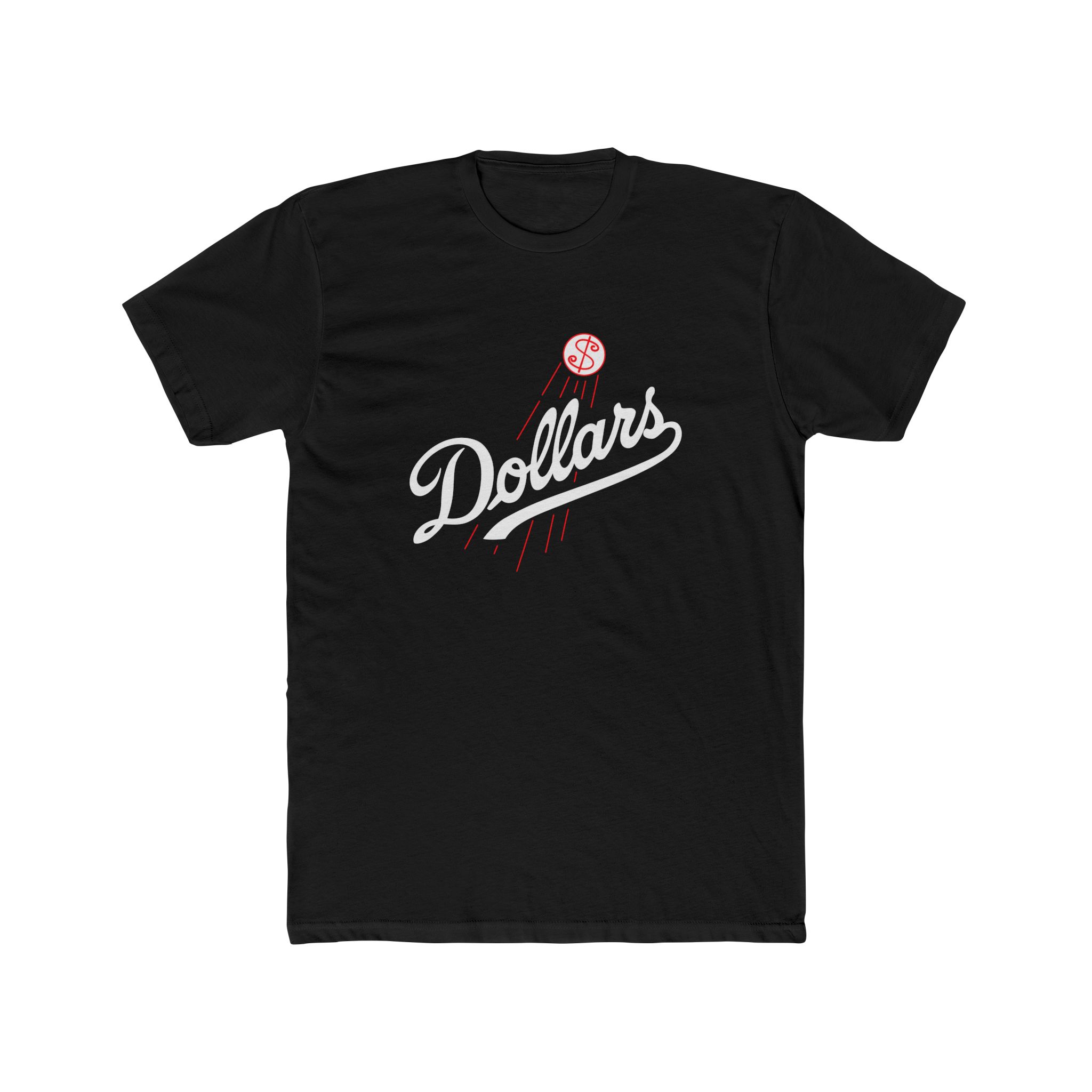 Dollars — Retro Script Baseball Logo Tee - Image 2