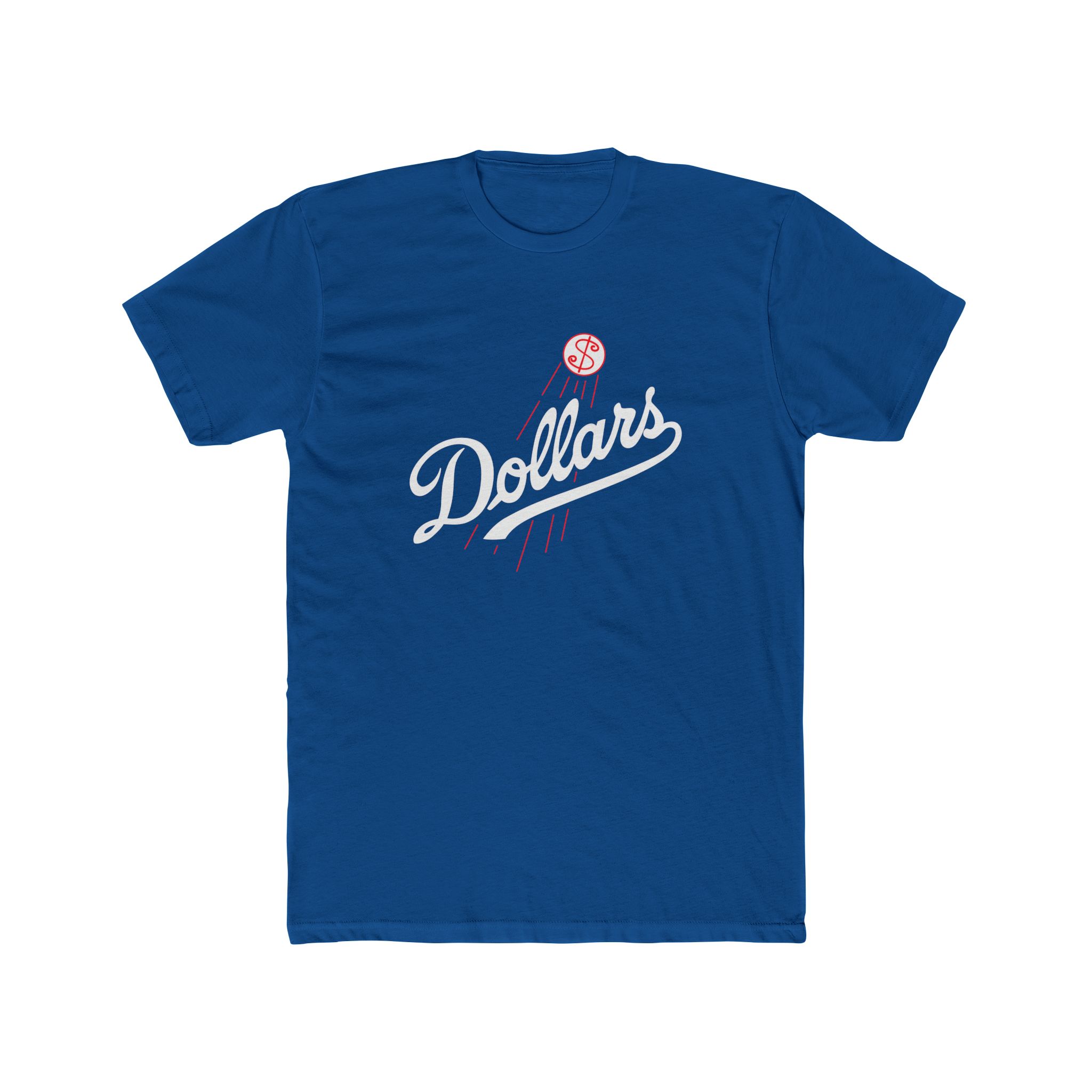 Dollars — Retro Script Baseball Logo Tee - Image 3