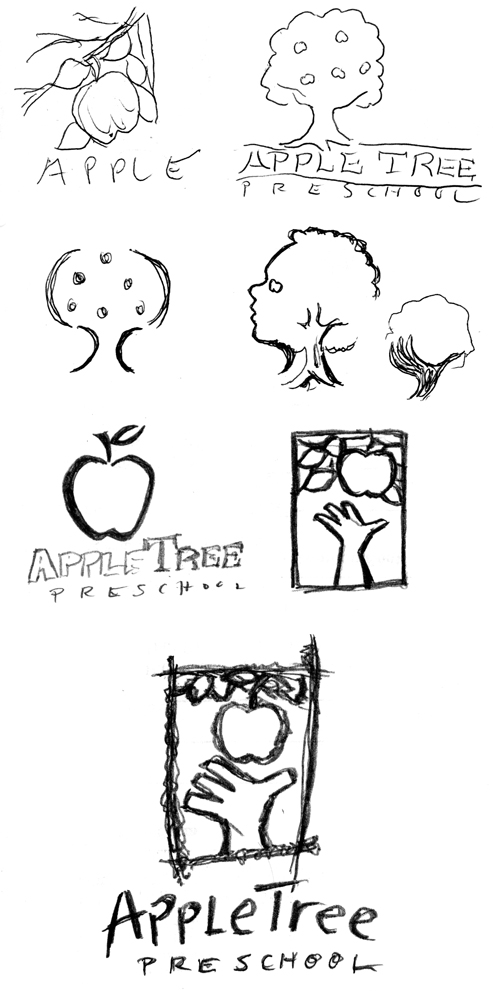 I was striving to find a way to make the apple tree more representative of early childhood development.